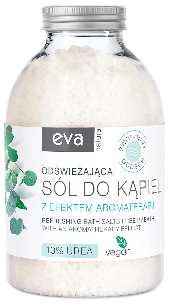 EVA NATURA Refreshing bath salts with 10% urea - Free breath 